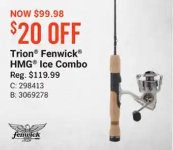 Bass Pro Trion fenwick hmg ice combo offer