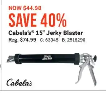 Bass Pro Cabela's 15 jerky blaster offer