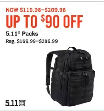 Bass Pro 5.11 packs offer