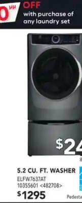 Lowe's Electrolux 5.2 cu. ft. washer offer