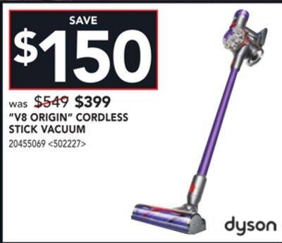 Lowe's Dyson v8 origin cordless stick vacuum offer