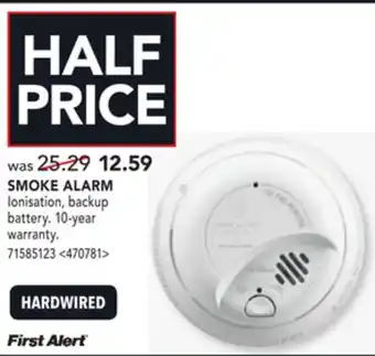Lowe's First alert smoke alarm offer