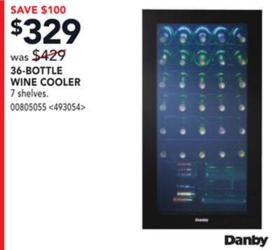 Lowe's Danby 36-bottle wine cooler offer