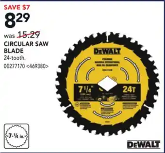 Lowe's Dewalt circular saw blade offer