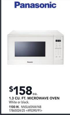 Lowe's Panasonic 1.3 cu. ft. microwave oven offer