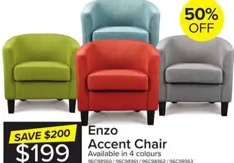 Leon's Enzo accent chair - grey offer