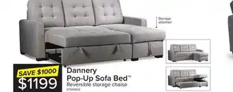 Leon's Dannery pop-up sofa bed - light grey offer