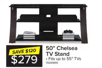 Leon's Chelsea tv stand - dark espresso offer