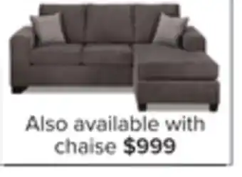 Leon's Fava chaise sofa - grey offer
