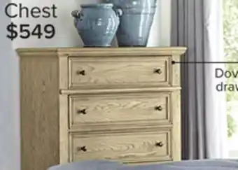 Leon's Emma 5 drawer chest - oak offer