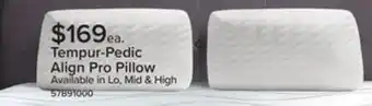 Leon's Tempur-pedic tempur-align prolo pillow offer