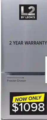Leon's 18.7 cu. ft. bottom freezer fridge offer