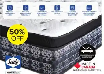 Leon's Sealy posturepedic plus sterling series - milana plush euro pillowtop queen mattress offer