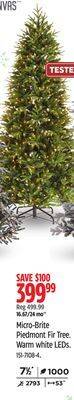 Canadian Tire Canvas micro-brite piedmont fir tree offer