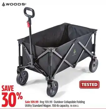 Canadian Tire Woods outdoor collapsible folding utility standard wagon offer