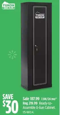 Canadian Tire Yukon gear ready-to-assemble 8-gun cabinet offer
