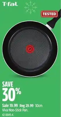 Canadian Tire T-fal 30cm viva non-stick pan offer