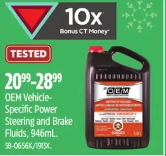 Canadian Tire Oem vehicle- specific power steering and brake fluids, 946ml offer