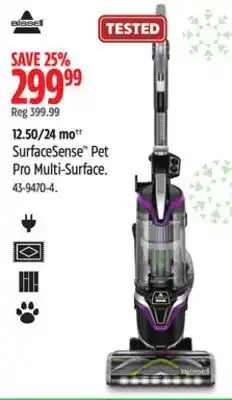 Canadian Tire Bissell surfacesense pet pro multi-surface offer