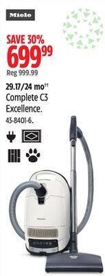 Canadian Tire Miele complete c3 excellence canister vacuums offer