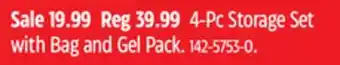 Canadian Tire Anchor hocking 4-pc storage set with bag and gel pack offer