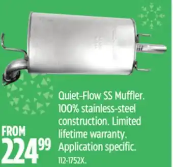 Canadian Tire Walker exhaust quiet-flow ss muffler offer