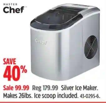 Canadian Tire Master chef silver ice maker offer