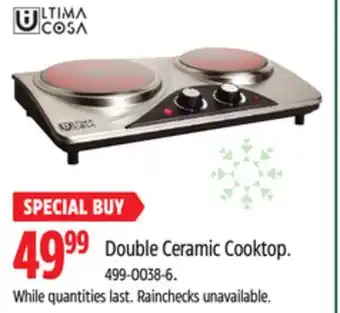 Canadian Tire Ultima cosa double ceramic cooktop offer