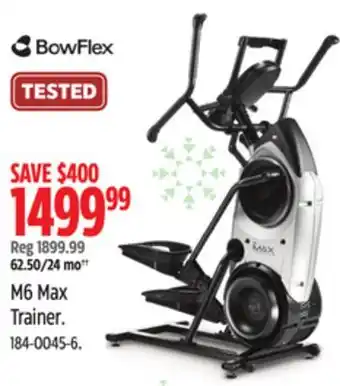 Canadian Tire Bowflex m6 max trainer offer