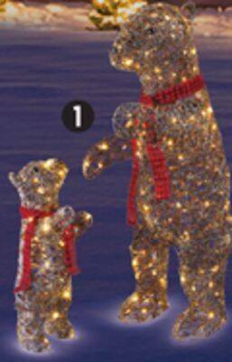 Canadian Tire Canvas 32 and 56 led whimsical mama and baby bear offer