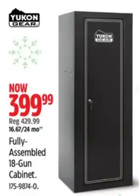 Canadian Tire Yukon gear fully- assembled 18-gun cabinet offer