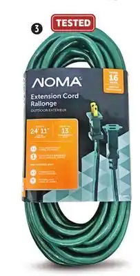 Canadian Tire Noma 24' outdoor extension cord offer