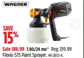 Canadian Tire Wagner flexio 575 paint sprayer offer