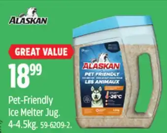Canadian Tire Alaskan pet-friendly ice melter jug offer