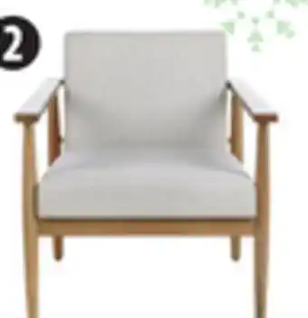 Canadian Tire Canvas holliston accent chair, beige offer