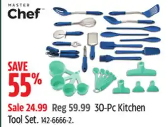 Canadian Tire Master chef 30-pc kitchen tool set offer