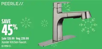 Canadian Tire Peerless xander kitchen faucet offer