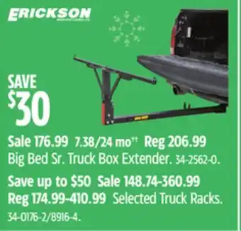 Canadian Tire Erickson big bed sr. truck box extender offer