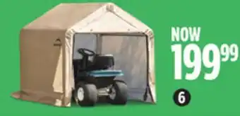 Canadian Tire Shelter logic sandstone peak shed, 6 x 6 x 6' h offer