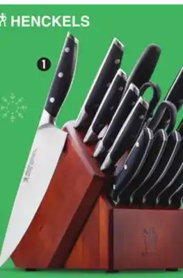 Canadian Tire Henckels 17-pc elevation knife block set offer