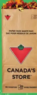Canadian Tire Ctc yard waste 2-ply paper bags, 20-pack offer