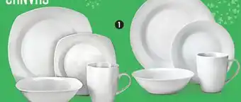 Canadian Tire Canvas mercier or lauren 34-pc dinnerware set offer