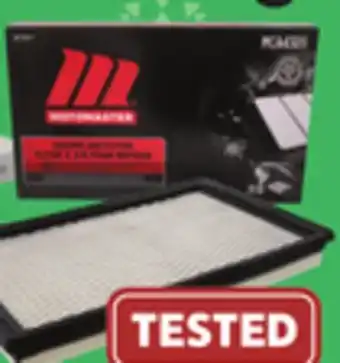 Canadian Tire Motomaster engine air filters offer