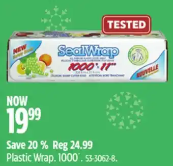 Canadian Tire Sealwrap plastic wrap offer