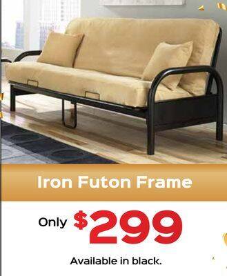 The Sleep Factory Iron futon frame offer