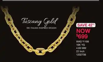 Charm Diamond Tuscany gold offer