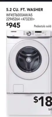 RONA Midea 5.2 cu. ft. washer offer