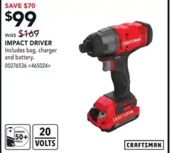 RONA Impact driver offer