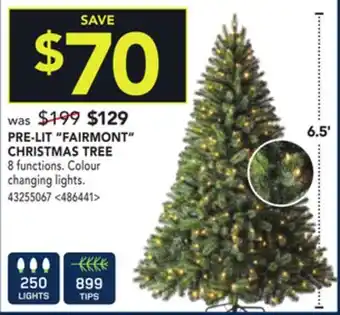 RONA Pre-lit fairmont christmas tree offer