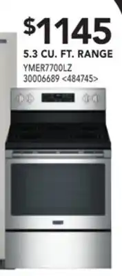 RONA Maytag 5.3 cu.ft. range offer